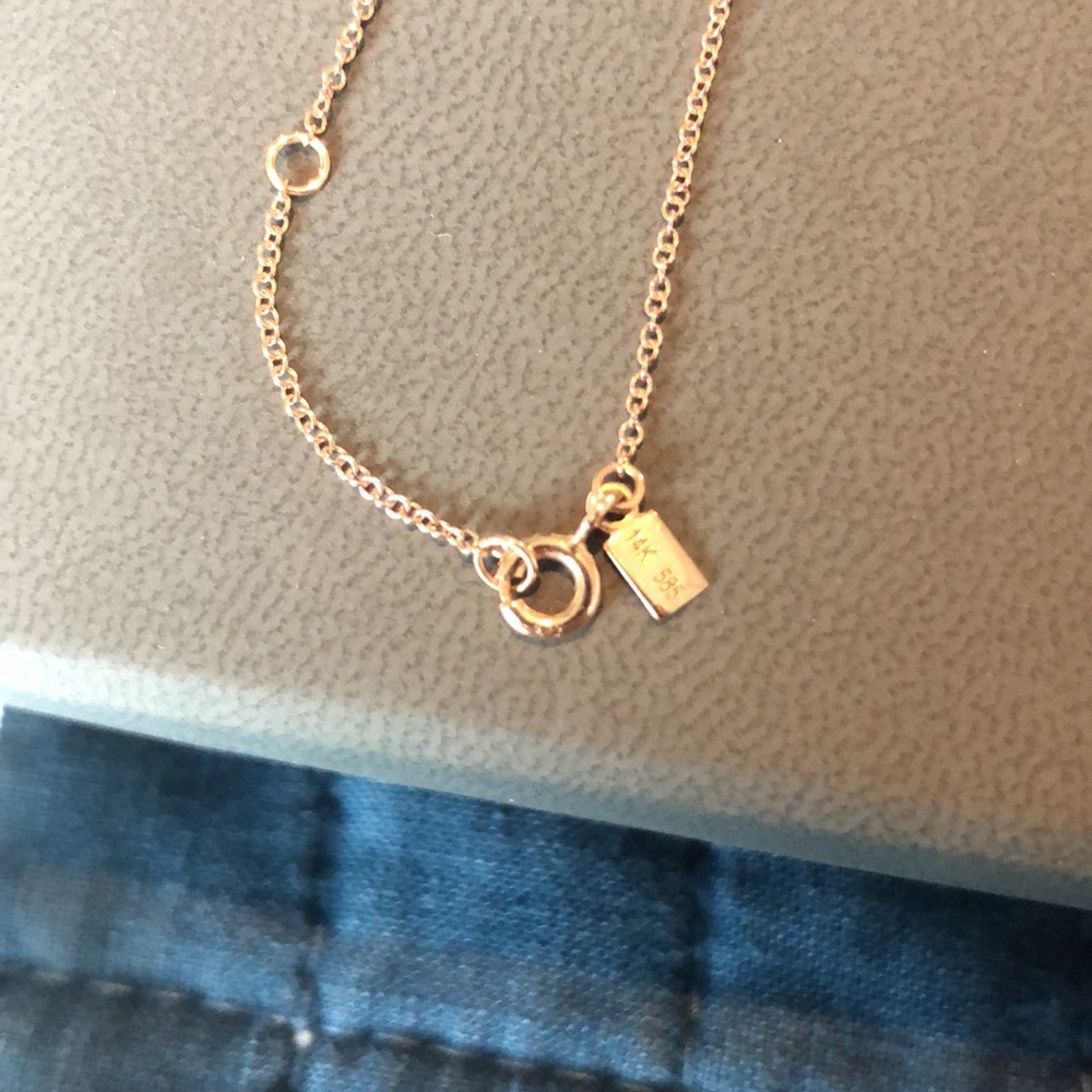 Ef Collection Double Diamond Lariat Necklace - image 3